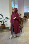 Angora Uzun Hırka  Bordo