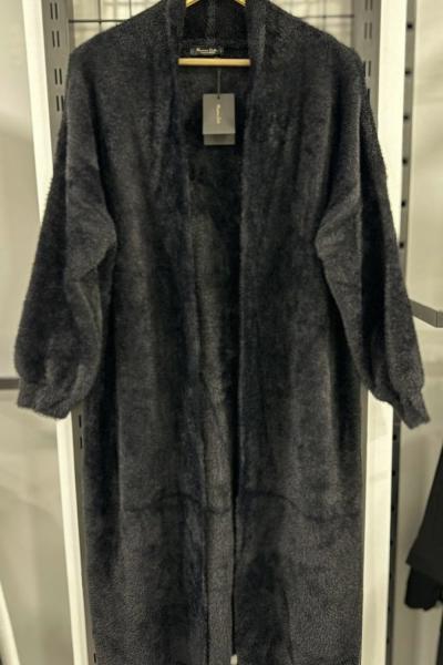 Angora Uzun Hırka Siyah