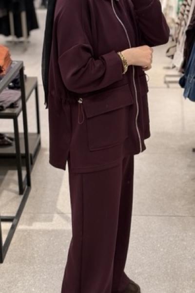 Cep Detayli Oyso Takim Mürdüm