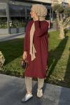 Fitilli Penye Tunik Bordo