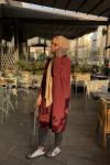 Fitilli Penye Tunik Bordo