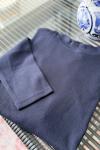 Fitilli Penye Tunik Lacivert