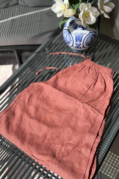 Ham Keten Salvar Pantolon  Kiremit