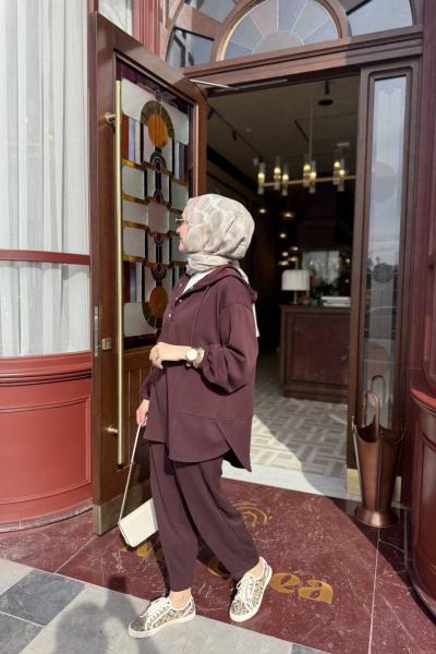 Havuc model oyşo takım  Bordo