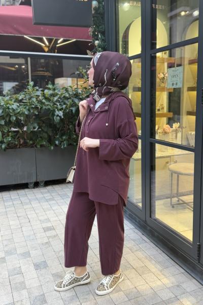 Mevsimlik Havuç Model Oyşo Takım  Mürdüm