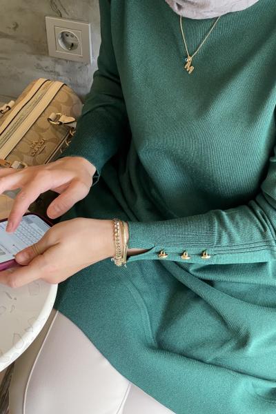Simli Soğuk iplik Merserize Zümrüt