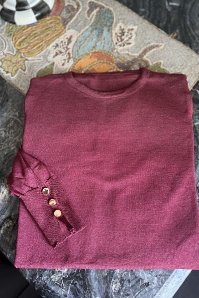 Simli Soğuk iplik Merserize Bordo