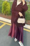 Saten Etek Bordo