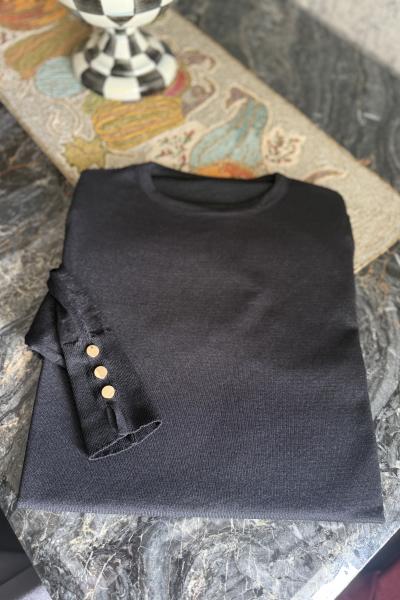 Simli Soğuk iplik Merserize Siyah